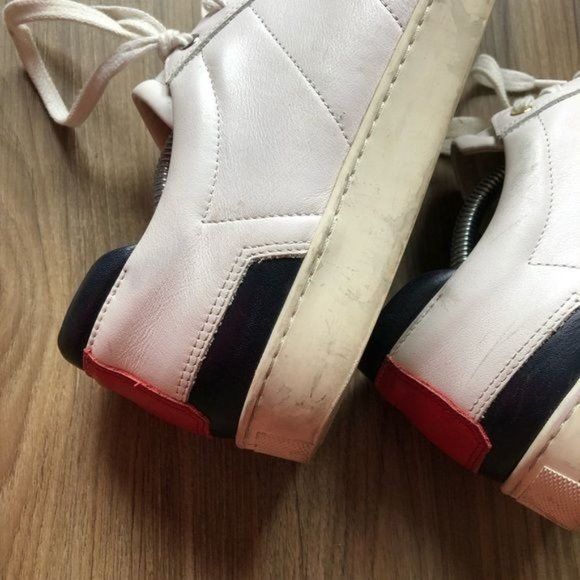 WANT LES ESSENTIELS  Lalibela Leather Sneaker Red Blue Edition - Picture 2 of 11